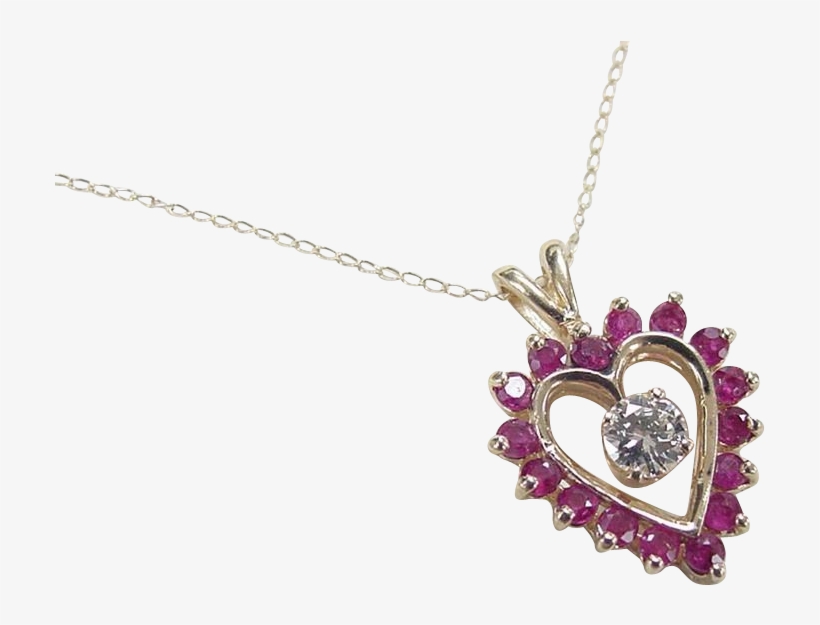Vintage 14k Gold - Vintage 14k Gold 1.43 Ctw Diamond And Natural Ruby, transparent png download