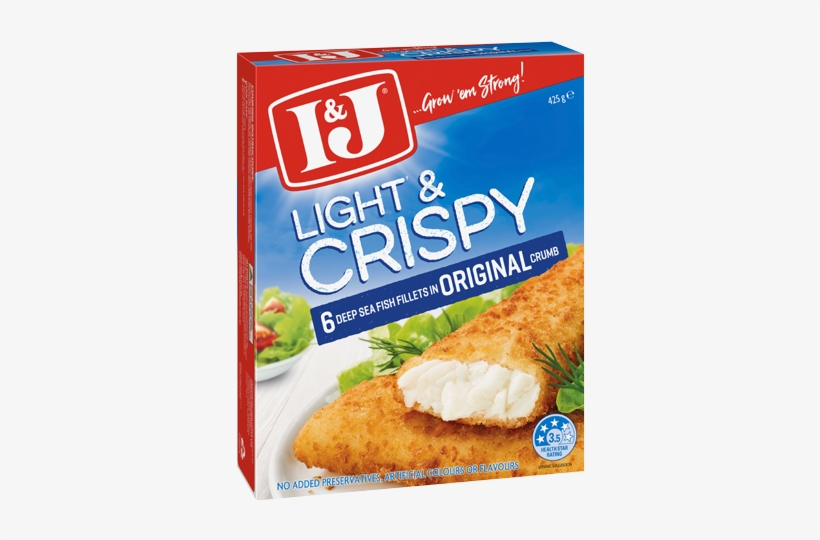 Crumbed Fish - I&j, transparent png download