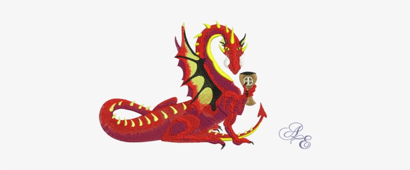 Laughing Dragon - Embroidery, transparent png download