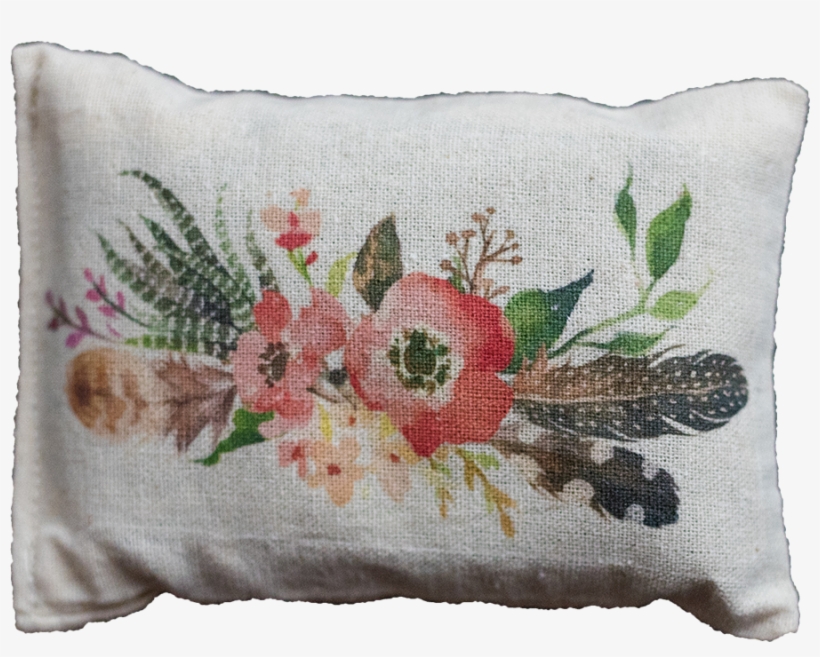 Floral Watercolor Swag - Cushion, transparent png download