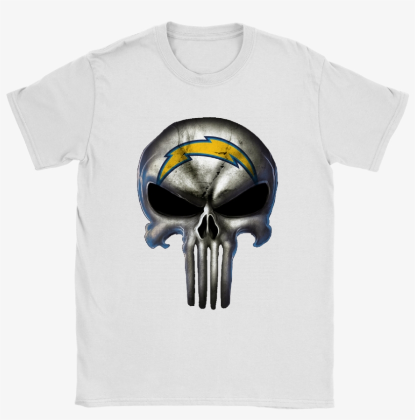Los Angeles Chargers The Punisher Mashup Football Shirts - Shirt, transparent png download