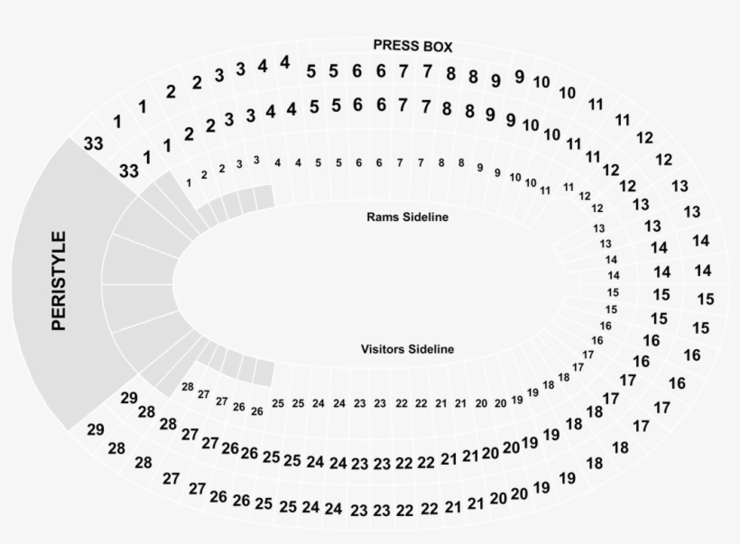 Los Angeles Coliseum Section 19h Row 74, transparent png download