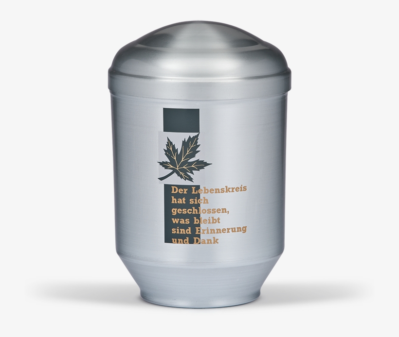 Stahlurne, Zihesta Geschliffen, Ahornblatt Design , - Cosmetics, transparent png download