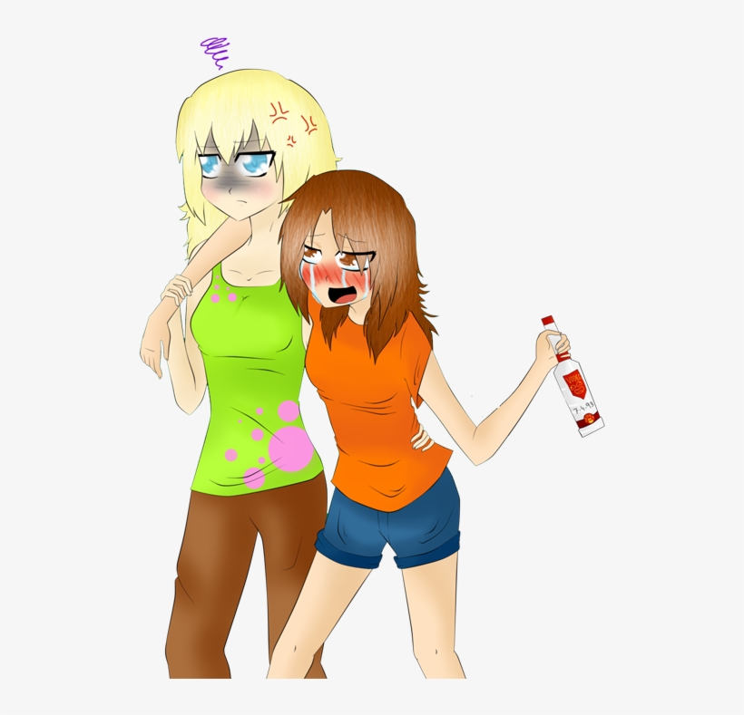 Publicado Por Paz En La Tormenta - Dibujo De Chicas Borrachas, transparent png download