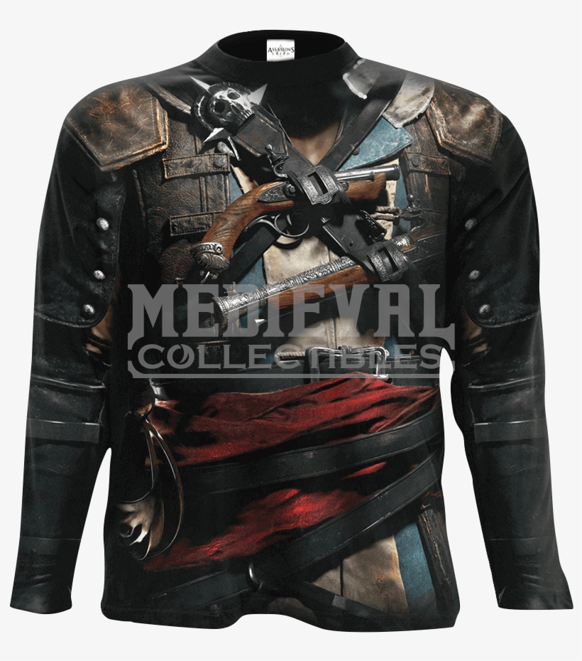 Assassins Creed Iv Black Flag Edward Uniform Long Sleeve - Assassin's ...