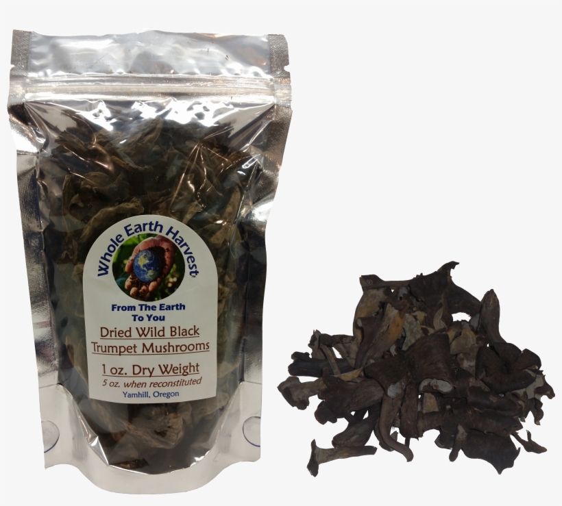 Black Trumpet Mushrooms - Dried Black Trumpet Mushrooms, transparent png download
