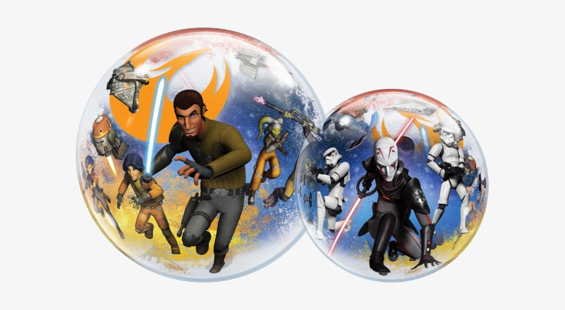 Star Wars Rebels 22" Bubble Balloon - 22" Single Bubble Star Wars Rebels - Mylar Balloons, transparent png download
