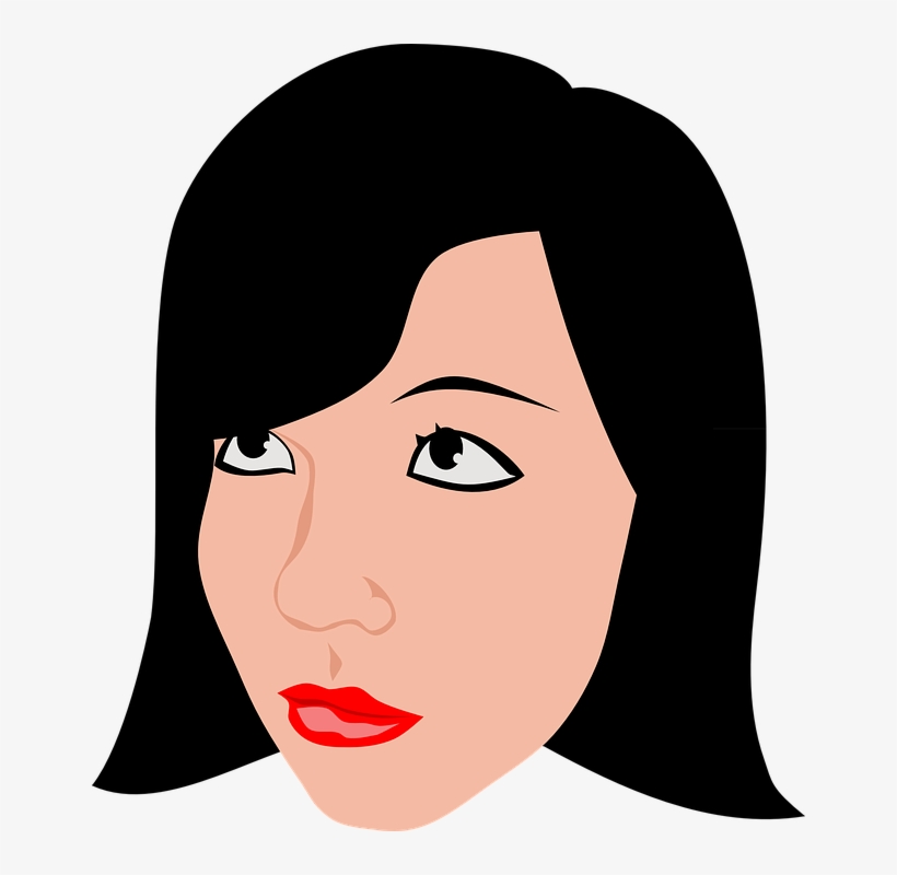 Beauty, Brunette, Girl, Woman, Face, Head - Cabeça De Mulher Png, transparent png download