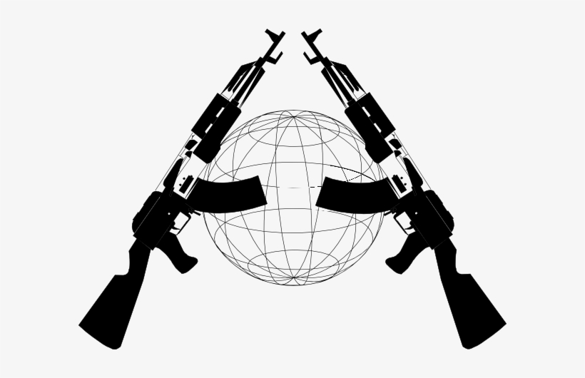 Guns Clip Art - Nigeria Nigeria Nigeria Stainless Steel Travel Mug, transparent png download