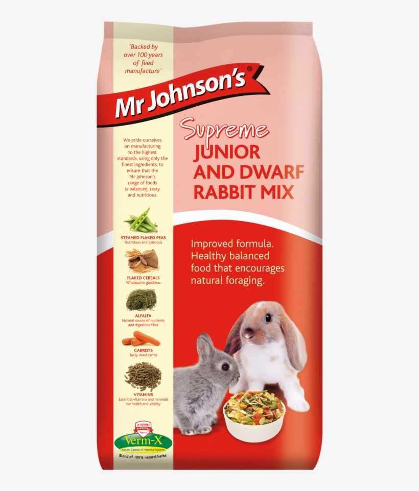 Mr Johnson's Supreme Junior & Dwarf Rabbit Mix - Mr Johnsons Supreme Junior And Dwarf Rabbit Food Mix, transparent png download