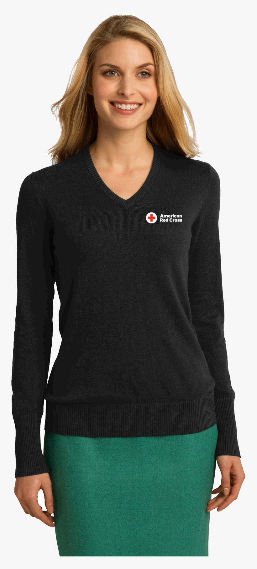 Women's V Neck Sweater Women's V Neck Sweater Women's - Port Authority Ladies V Neck Sweater, transparent png download