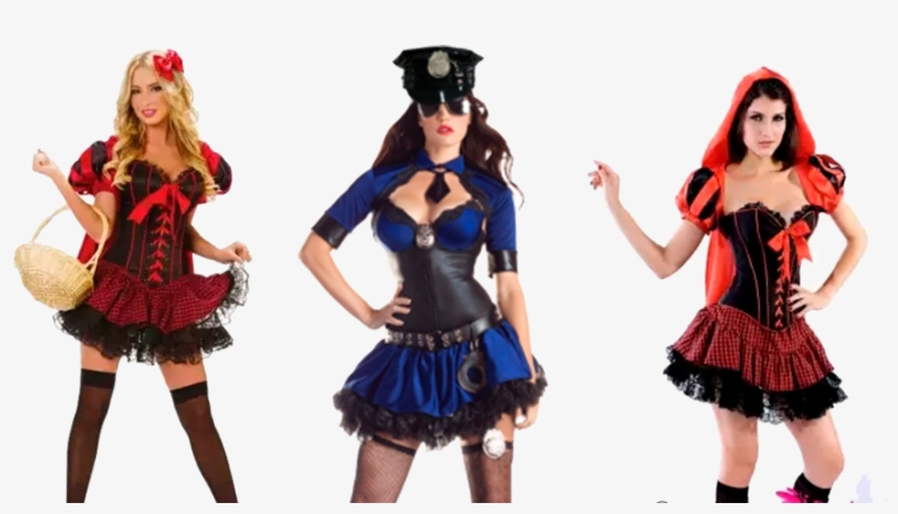 Fabstyles Sexy Costumes - Deluxe Sultry Officer Costume In Black Blue, transparent png download