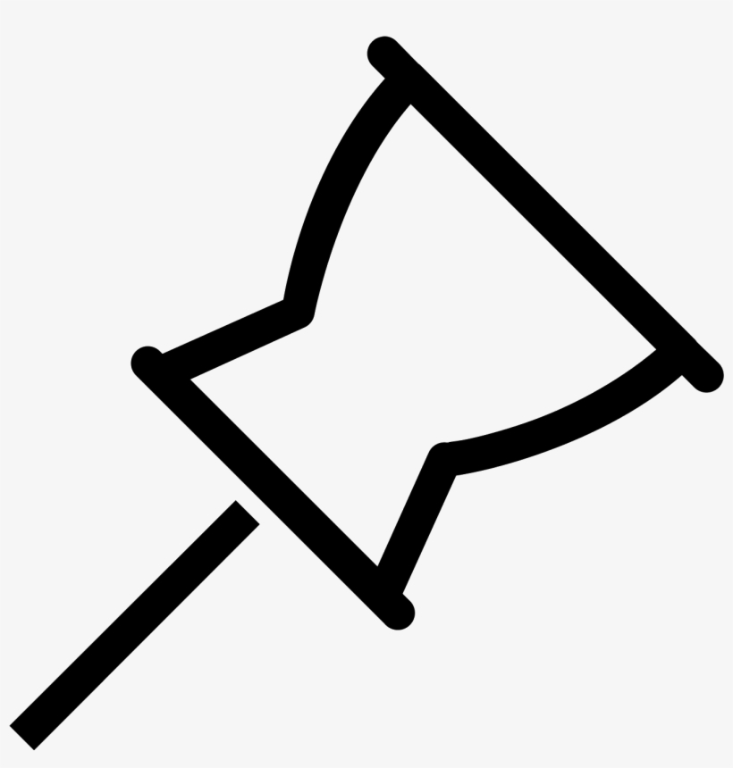 Push Pin Icon - Illustration, transparent png download