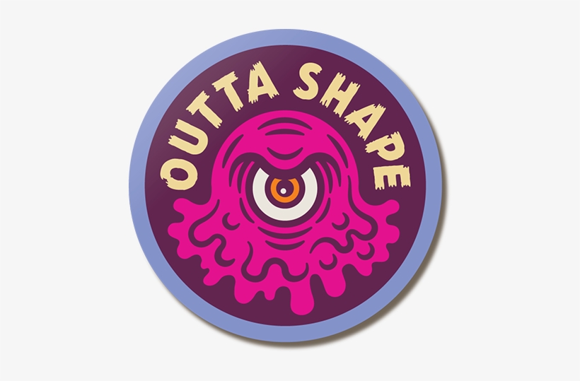 Blob Outta Shape Refrigerator Magnet, transparent png download