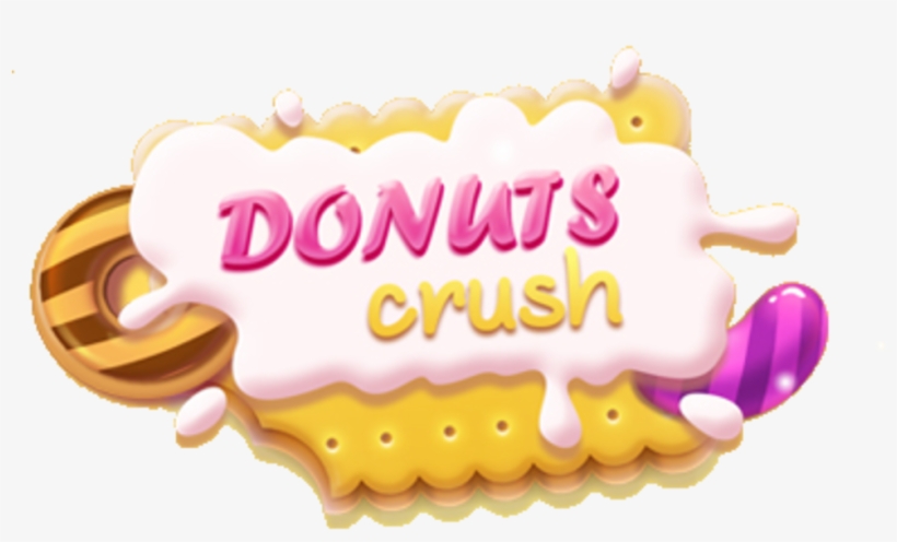 Donuts Crush Big Logo - Puzzle Video Game, transparent png download