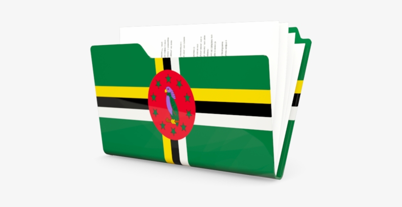 Illustration Of Flag Of Dominica - Folder Flag Turkey Icon, transparent png download
