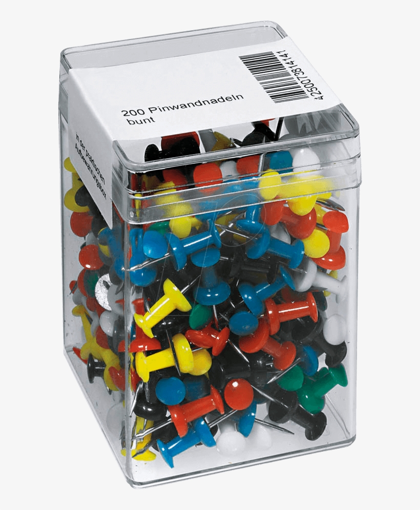Push Pins, 200, Assorted Frei - Reichelt Push Pins, 200, Assorted - Pwn Fs200, transparent png download
