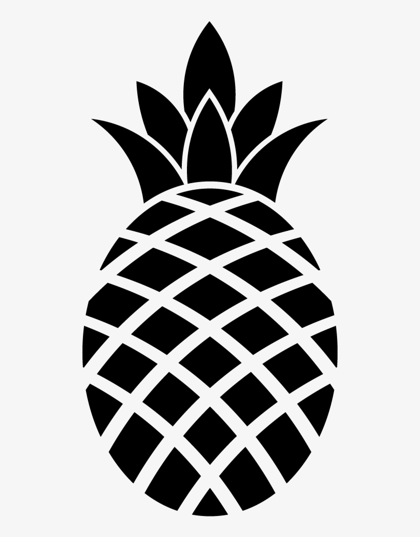 Simply Inspired Icon Black Large - Wood Burning Pineapple, transparent png download