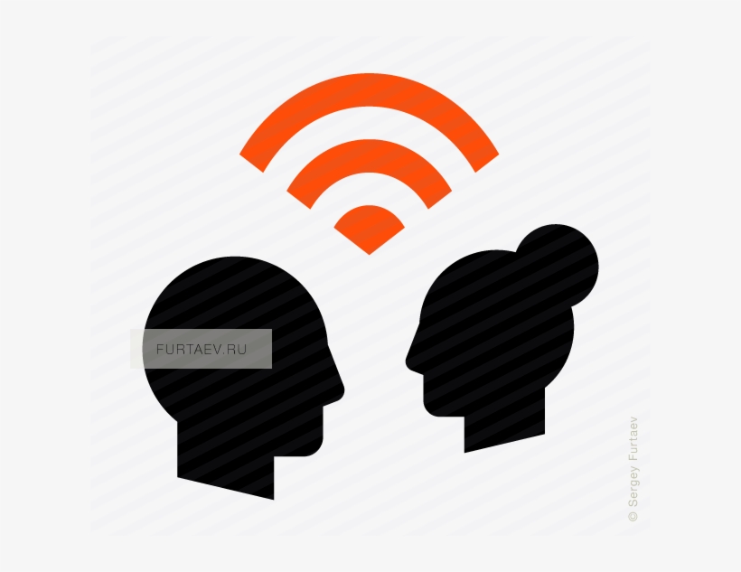 Vector Icon Of Signal Between Man And Woman Profiles - Don T Be Afraid To Completely Cut Family Members Out, transparent png download