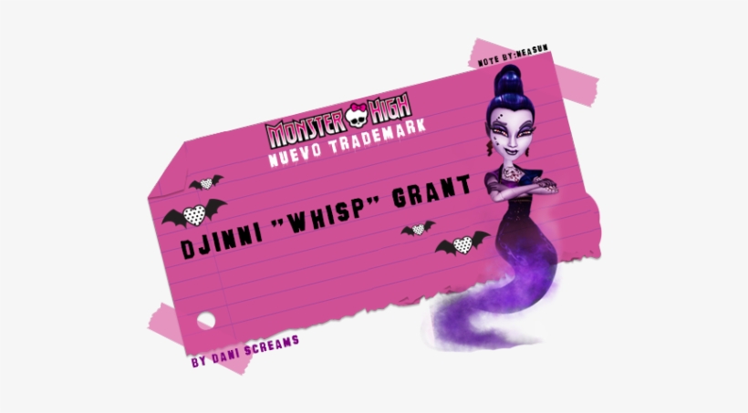 Djinni “whisp” Grant So Does Anyone Else Think It's - Monster High: Das Große Schreckensriff-original Hörspiel, transparent png download