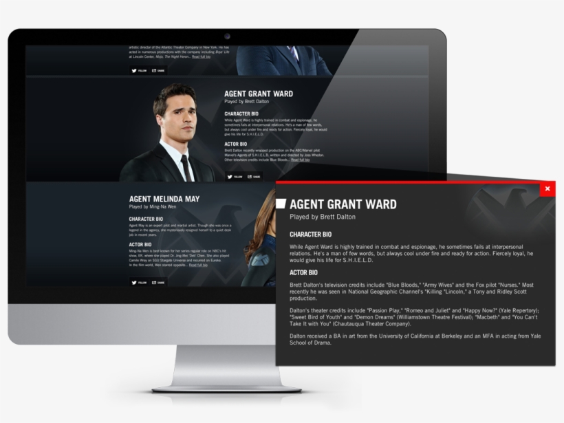 Thank You - Brett Dalton Signed 8x10 Agents Of S.h.i.e.l.d. Grant, transparent png download