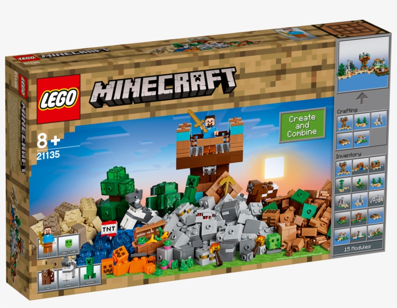 Minecraft 21135 The Crafting Box, A, , Large - Lego Minecraft - The Crafting Box 2.0 (21135), transparent png download