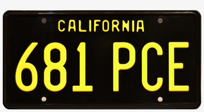 681 Pce Prop Plate Movie Memorabilia From Marvel's - Gone In 60 Seconds / Eleanor '67 Mustang / Lyn 274, transparent png download