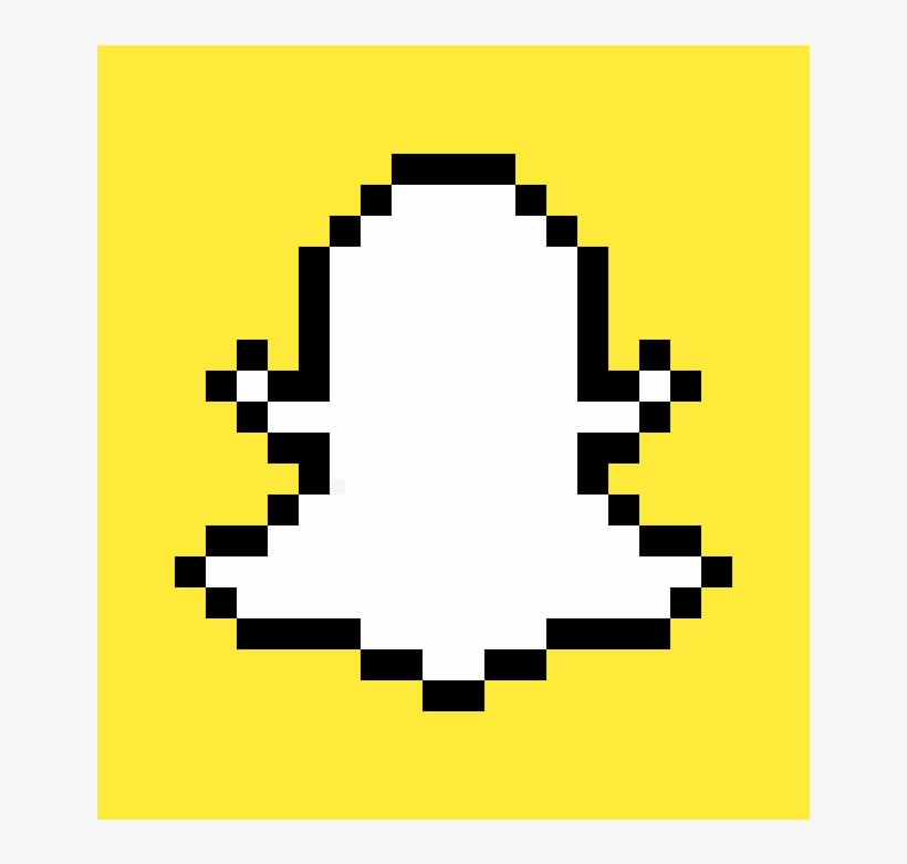 Snapchat Pixel Art - Pixel Art Snapchat, transparent png download