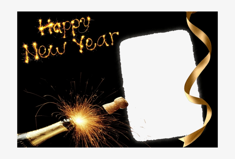 Efeitos Na Foto De Rã©veillon Moldura - Happy New Year Diwali Card, transparent png download