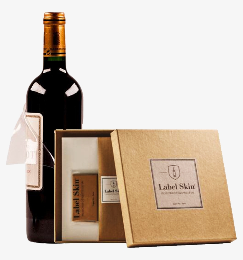 Labelskin - Glass Bottle, transparent png download