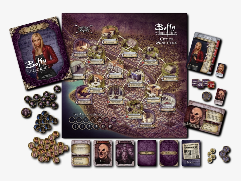 Buffy The Vampire Slayer - Jasco Games Buffy The Vampire Slayer The Board Game, transparent png download