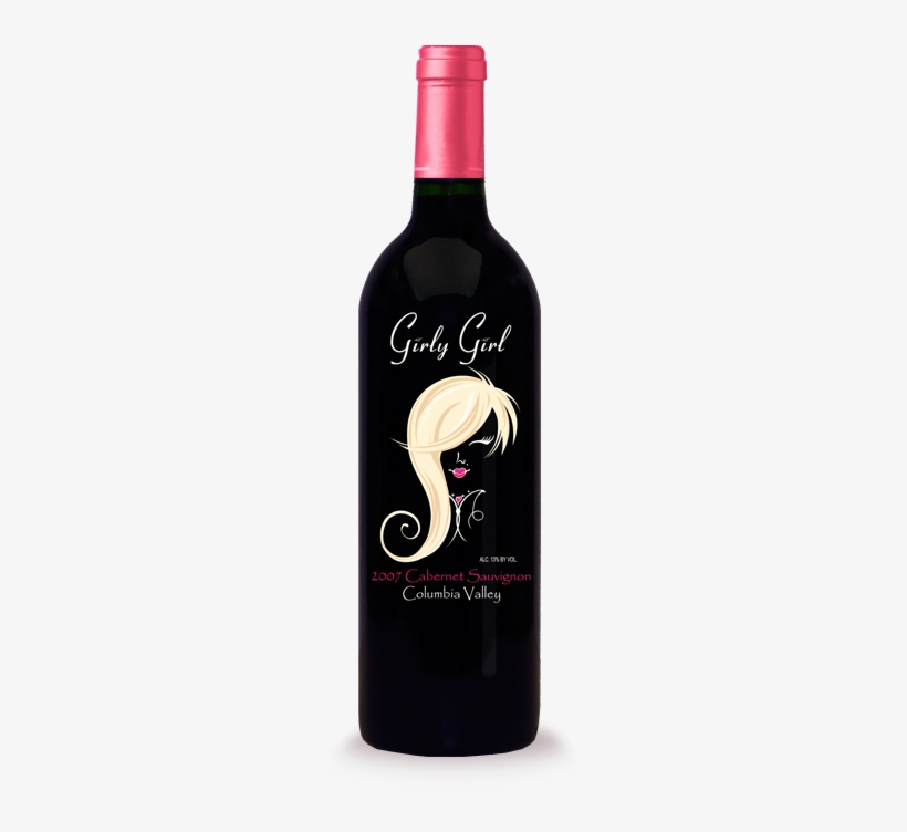 Farrah-girly Girl Wine Label - Girly Girl, transparent png download