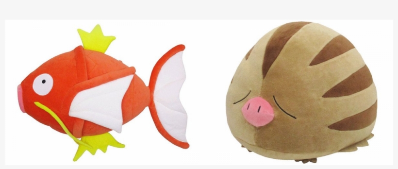 *san-ei* Magikarp & Swinub Plush Cushions - Swinub Plush, transparent png download