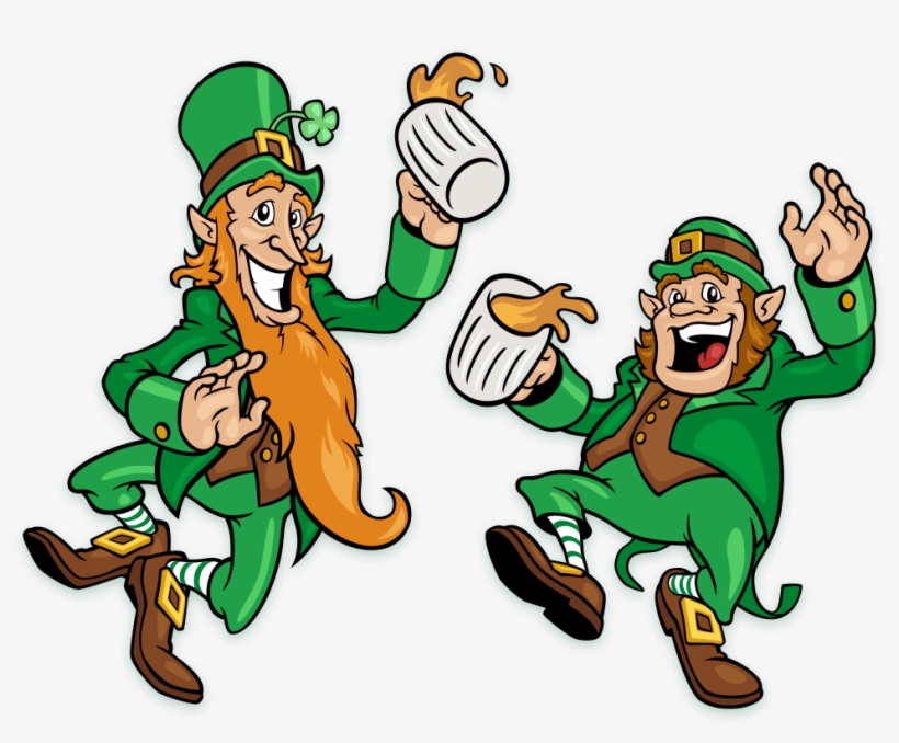 5a St Pats Leprechauns - Leprechaun With Beer Transparent, transparent png download