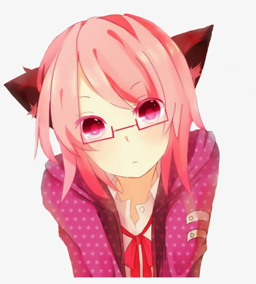 About - Anime Pink Hair Neko, transparent png download