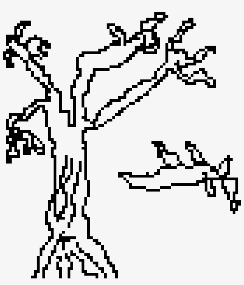The Dying Tree - Line Art, transparent png download