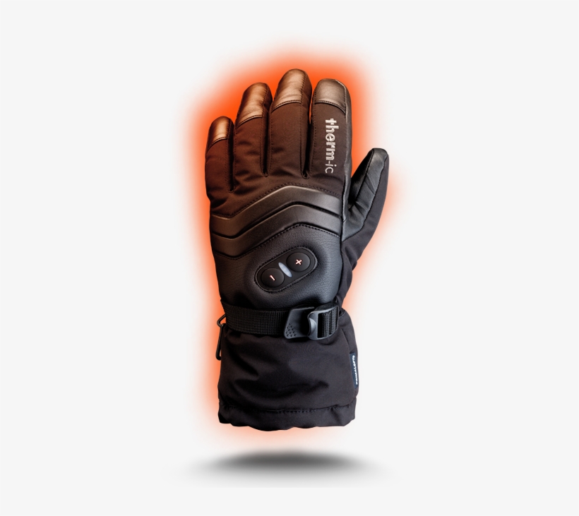 Power Glove - Therm-ic Men's Battery Heated All Black Gloves, transparent png download