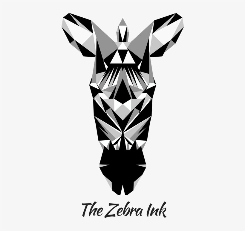The Zebra Ink - Zebra Art Graphic Design, transparent png download
