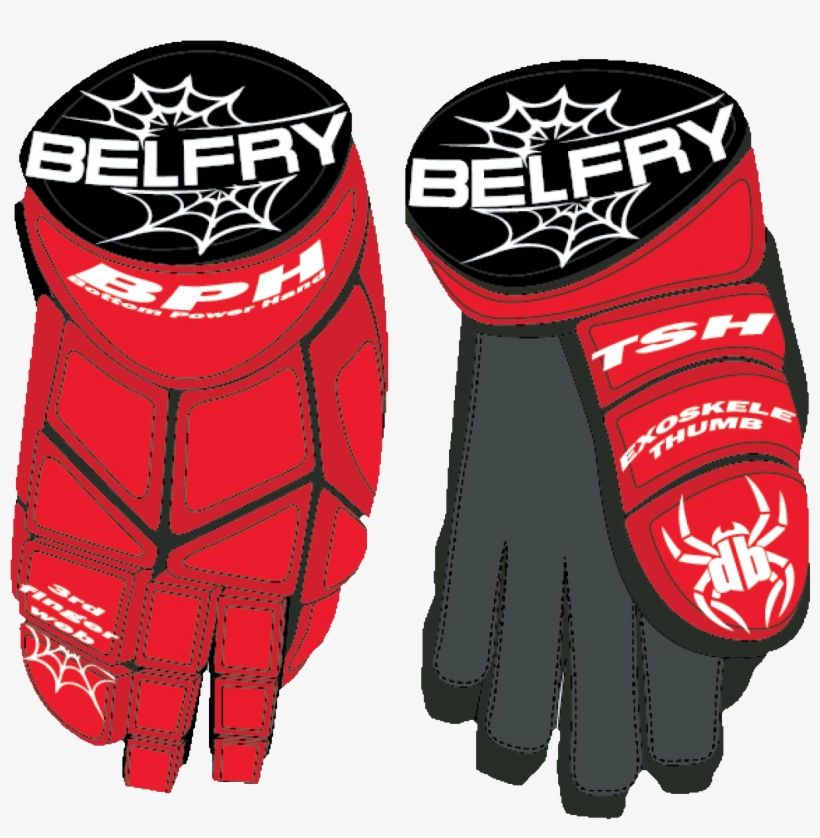 New Belfry Gloves In Red - Blue, transparent png download