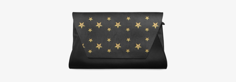 Twinkle Twinkle Little Star Gold Stars On Black Clutch - Coin Purse, transparent png download