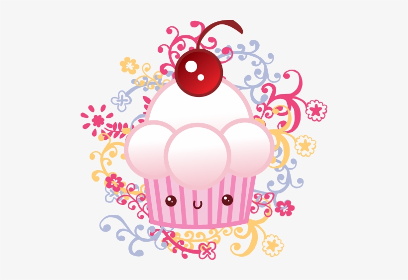 Art Cupcakes, Fancy Cupcakes, Cupcake Art, Small Cupcakes, - Kawaii Cupcake Cake Cherry Baker Pendant Necklace, transparent png download