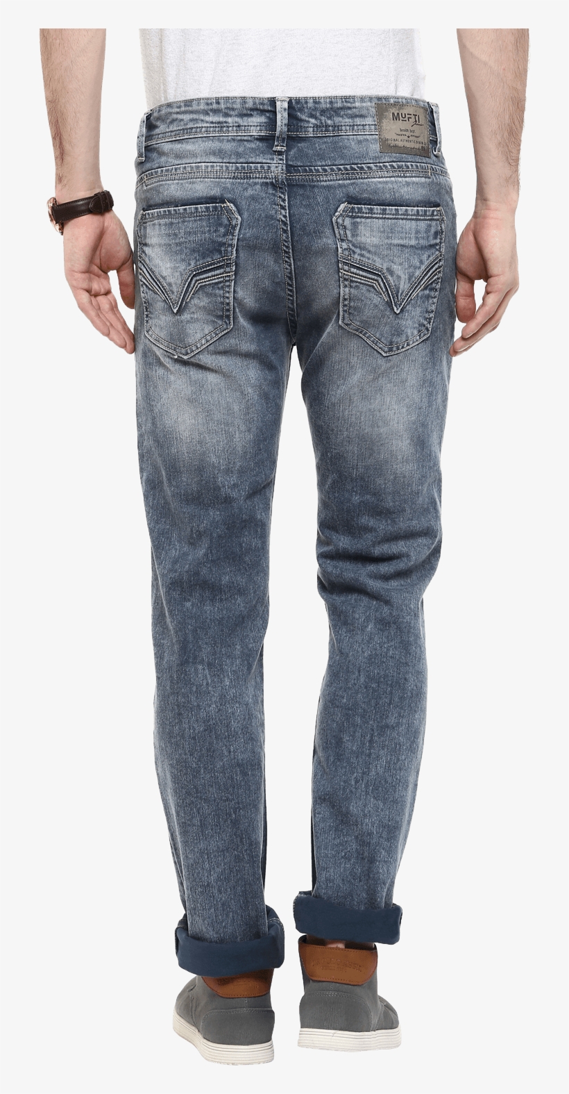 Grey Tinted Skinny Jeans - Jeans, transparent png download