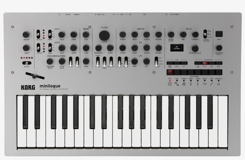 Korg Minilogue Polyphonic Analog Synth, transparent png download