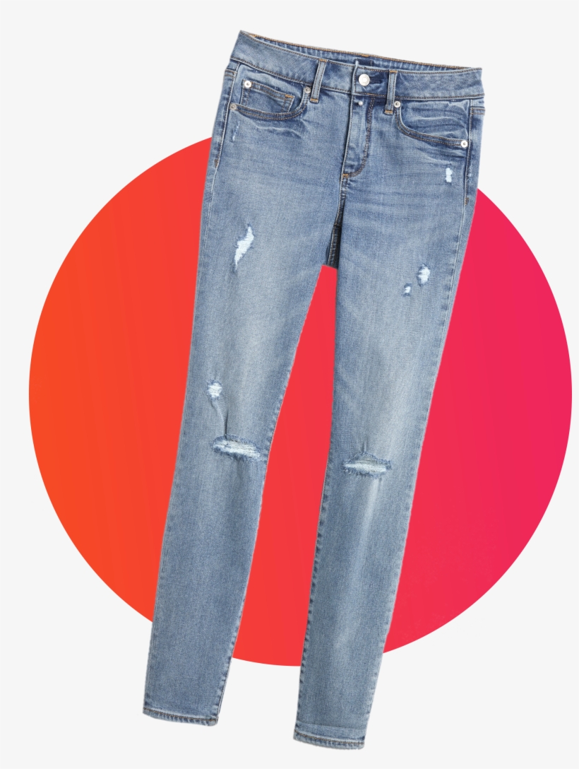 Soft Wear Super High Rise True Skinny Jeans - Pocket, transparent png download