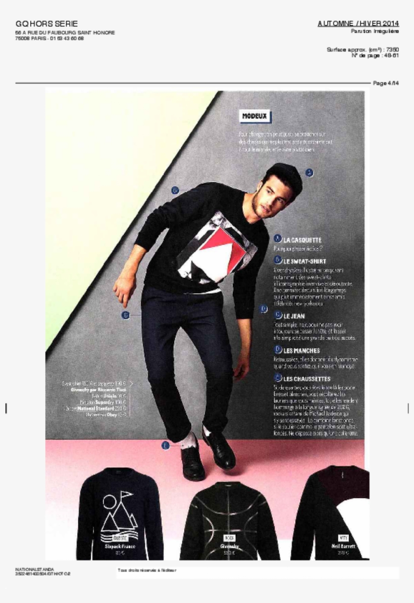 National Standard / Gq Le Manuel Du Style - Dry Suit, transparent png download