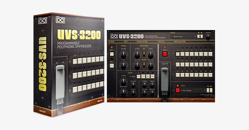 Uvi Releases Uvs 3200, Featuring Sounds Of The Vintage - Uvi Uvs-3200 (uvs-3200 Plug-in) Virtual Instruments, transparent png download