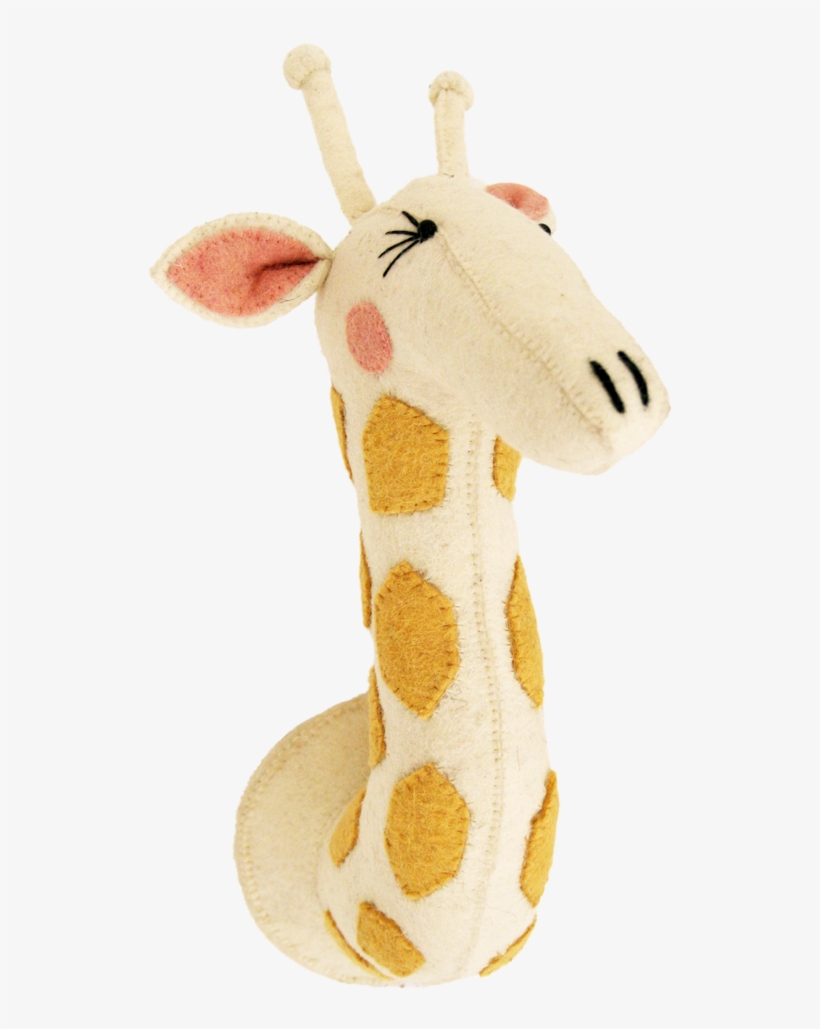 Fiona Walker England Giraffe Head Wall Mount, Multi, transparent png download