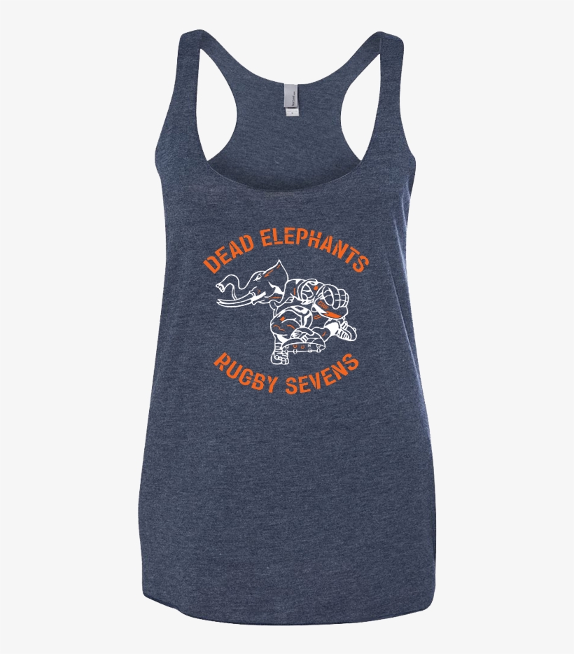 Csuf Rugby Dead Elephants Womens Tri-blend Racerback - Active Tank, transparent png download