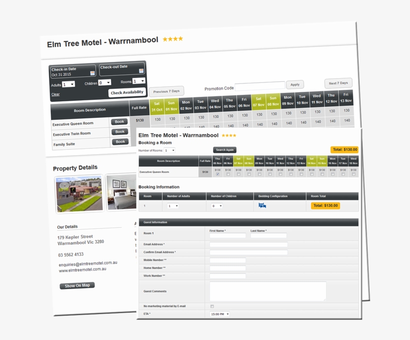 Book Accommodation Online At Elm Tree Motel - Elm Tree Motel, transparent png download