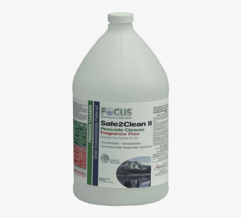 View All - Focus Safe2clean Peroxide Cleaner Concentrated 1 Gallon, transparent png download